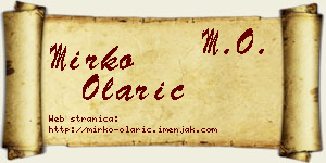 Mirko Olarić vizit kartica